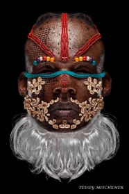 Disappearing Africa mask, Bwoom mask, Kuba people of DRC, copyright Teddy Mitchener